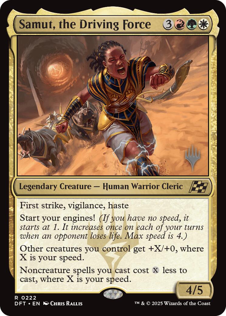 Samut, the Driving Force (Promo Pack) [Aetherdrift Promos] | Local Legends