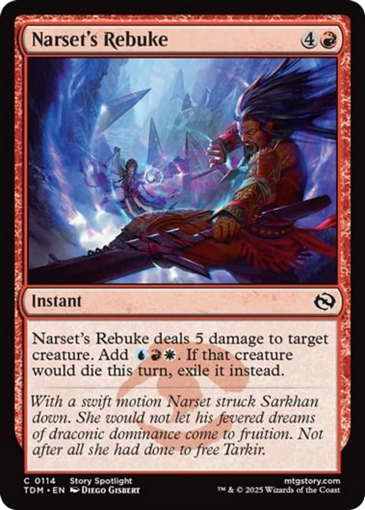 Narset's Rebuke [Tarkir: Dragonstorm] | Local Legends