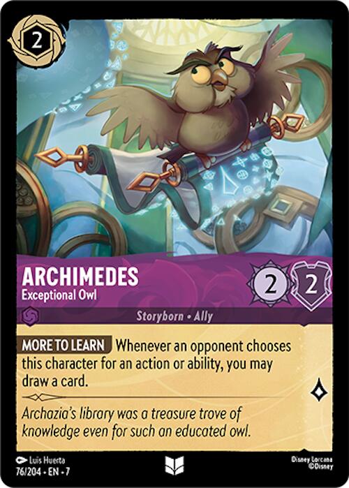 Archimedes - Exceptional Owl (76/204) [Archazia's Island] | Local Legends