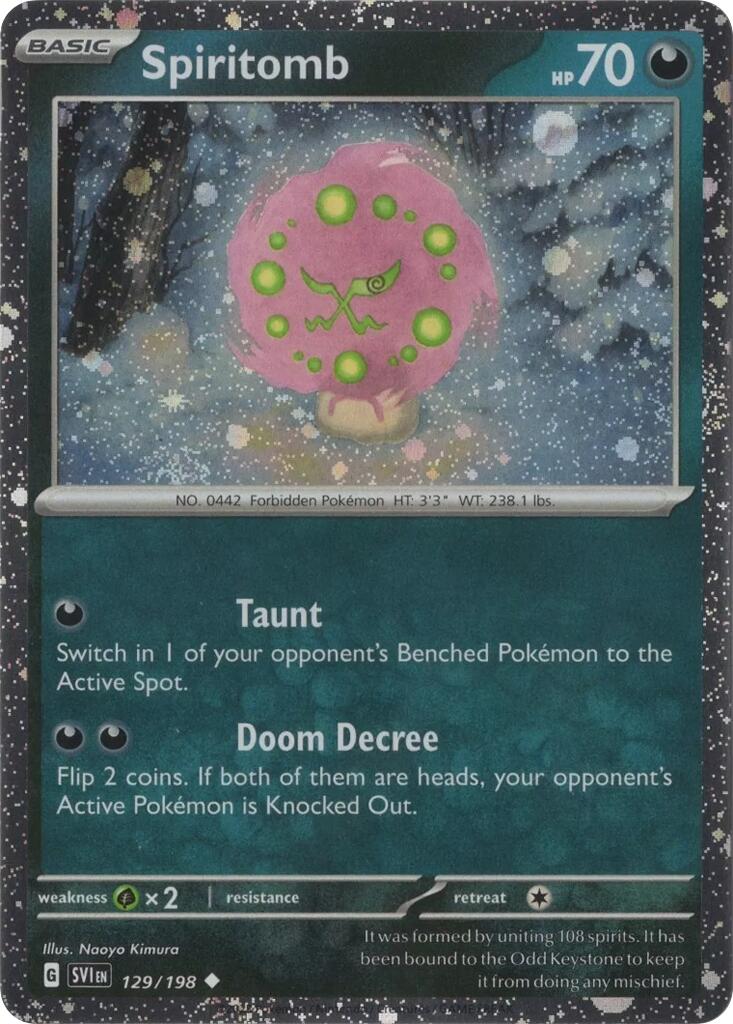 Spiritomb (129/198) (Cosmo Holo) [Scarlet & Violet: Black Star Promos] | Local Legends