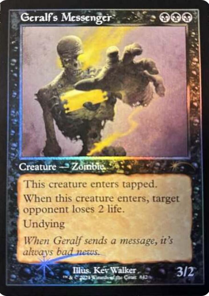 Geralf's Messenger (842) (Retro Frame) [Secret Lair Drop Series] | Local Legends
