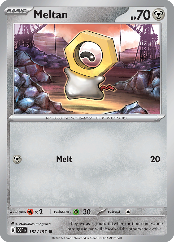 Meltan (152/197) [Scarlet & Violet: Obsidian Flames] | Golgari Games