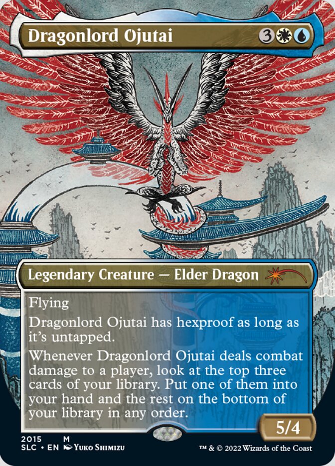 Dragonlord Ojutai (Borderless) [Secret Lair Countdown Kit] | Local Legends