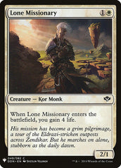 Lone Missionary [Mystery Booster] | Golgari Games