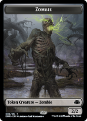 Zombie // Squirrel Double-Sided Token [Dominaria Remastered Tokens] | Golgari Games