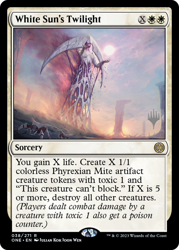 White Sun's Twilight (Promo Pack) [Phyrexia: All Will Be One Promos] | Local Legends