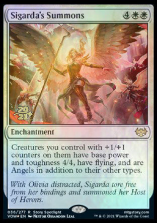Sigarda's Summons [Innistrad: Crimson Vow Prerelease Promos] | Local Legends