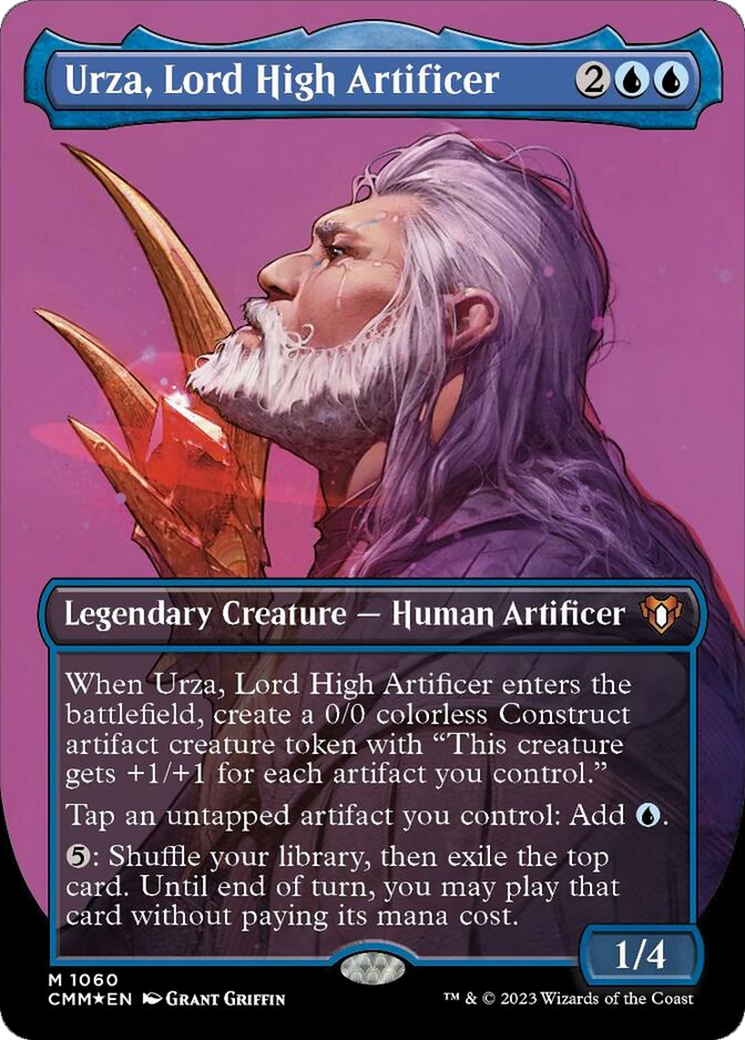 Urza, Lord High Artificer (Borderless Textured Foil Frame Break) [Commander Masters] | Local Legends