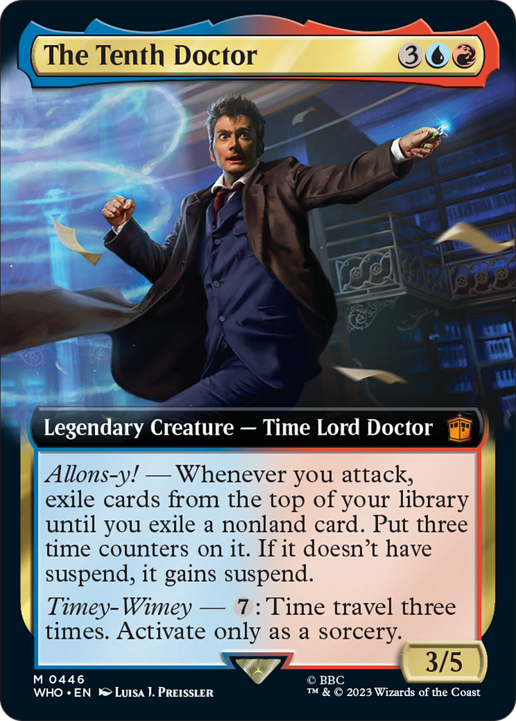 The Tenth Doctor (Extended Art) [Doctor Who] | Golgari Games