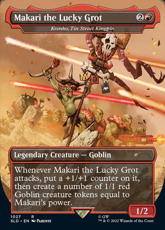 Makari the Lucky Grot - Krenko, Tin Street Kingpin (Borderless) [Secret Lair Drop Series] | Local Legends