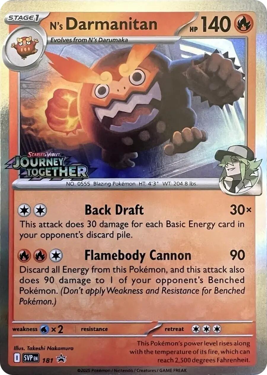 N's Darmanitan (181) [Scarlet & Violet: Black Star Promos] | Local Legends