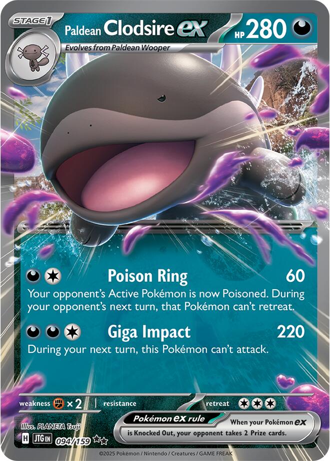 Paldean Clodsire ex (094/159) [Scarlet & Violet: Journey Together] | Local Legends