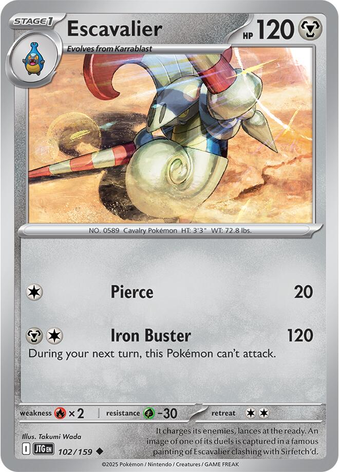Escavalier (102/159) [Scarlet & Violet: Journey Together] | Local Legends