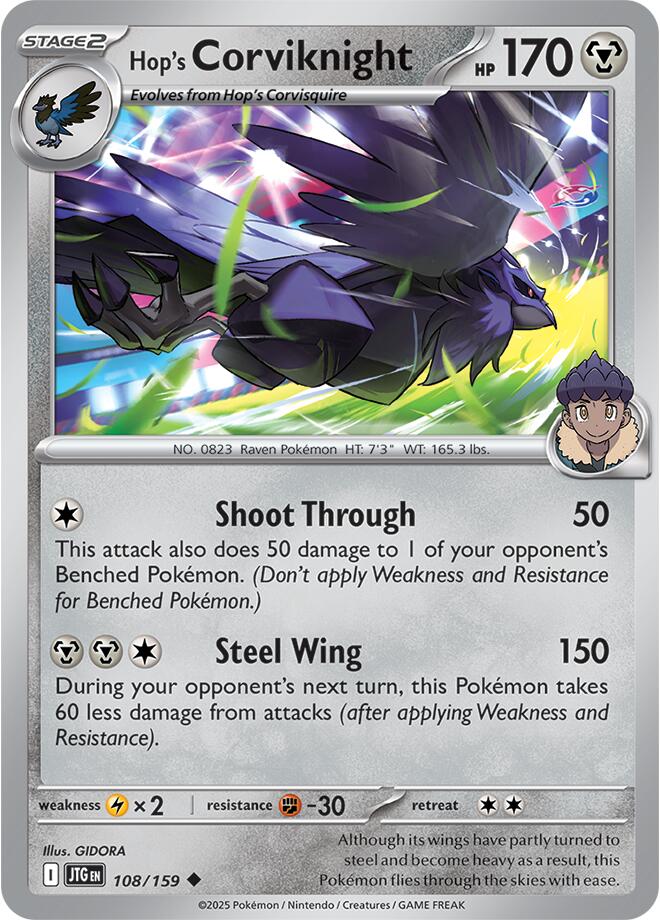 Hop's Corviknight (108/159) [Scarlet & Violet: Journey Together] | Local Legends