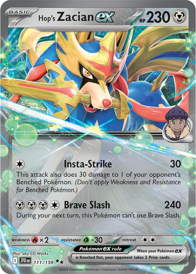 Hop's Zacian ex (111/159) [Scarlet & Violet: Journey Together] | Local Legends