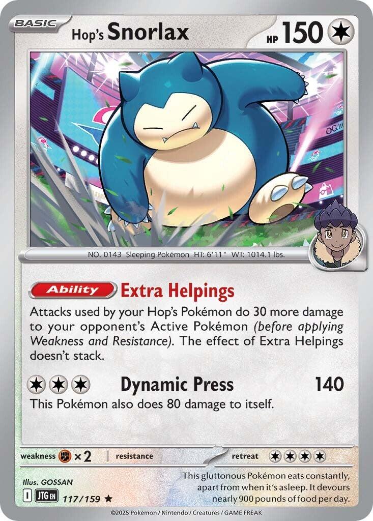 Hop's Snorlax (117/159) [Scarlet & Violet: Journey Together] | Local Legends