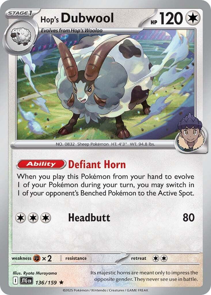 Hop's Dubwool (136/159) [Scarlet & Violet: Journey Together] | Local Legends