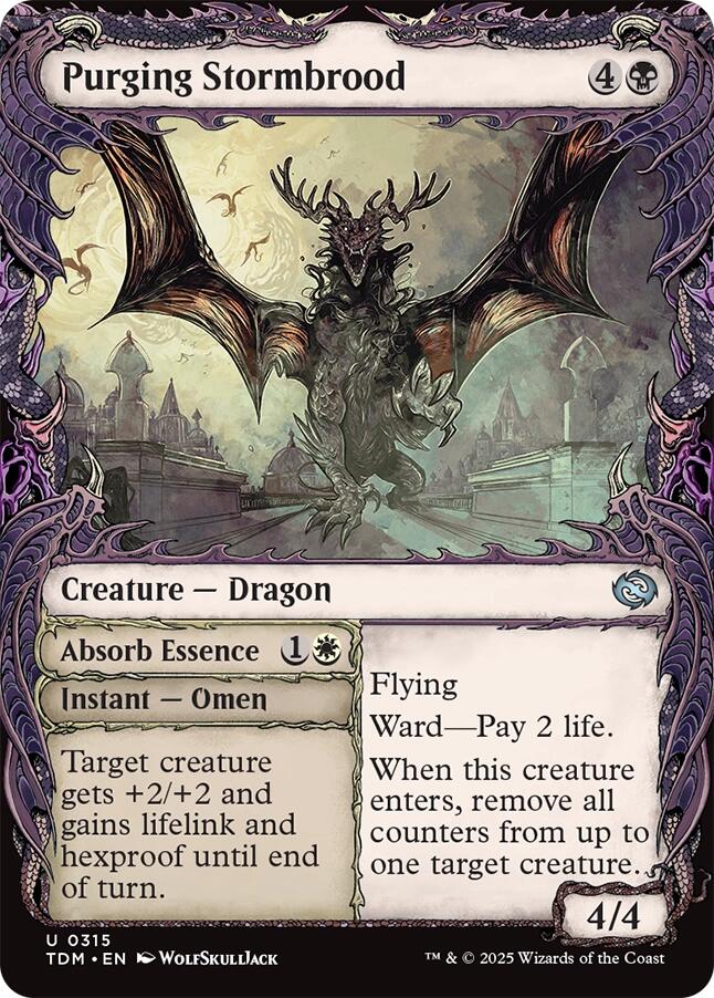 Purging Stormbrood (Showcase) [Tarkir: Dragonstorm] | Local Legends