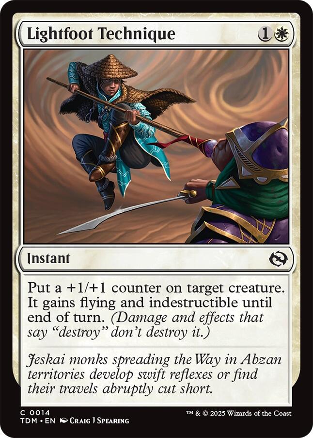 Lightfoot Technique [Tarkir: Dragonstorm] | Local Legends