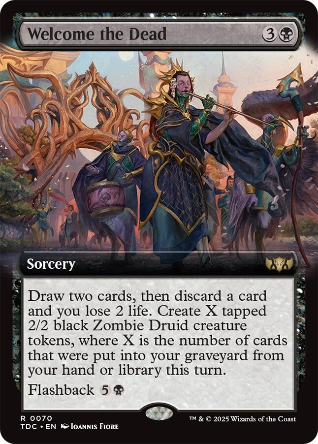 Welcome the Dead (Extended Art) [Tarkir: Dragonstorm Commander] | Local Legends