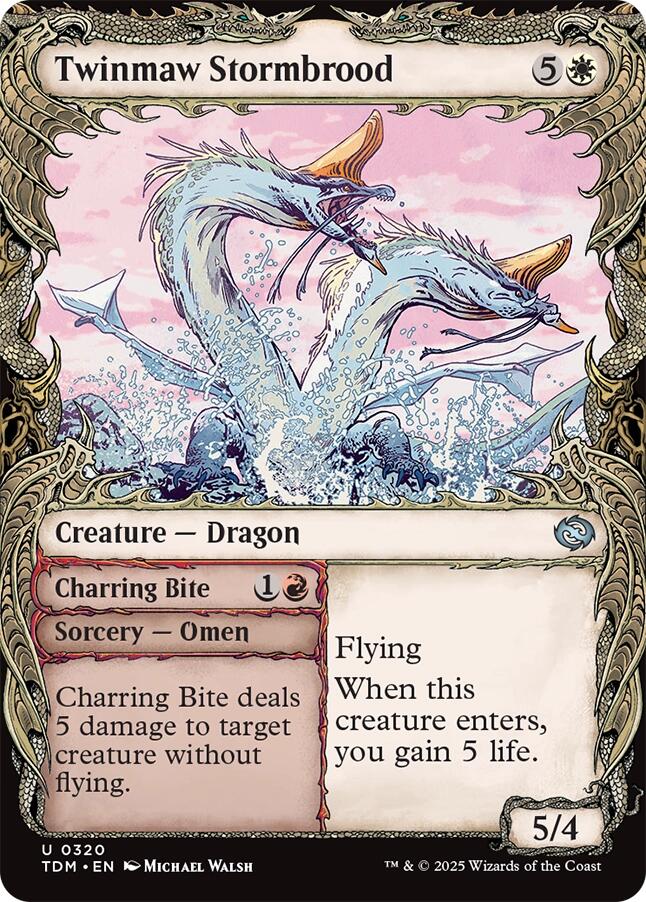 Twinmaw Stormbrood (Showcase) [Tarkir: Dragonstorm] | Local Legends