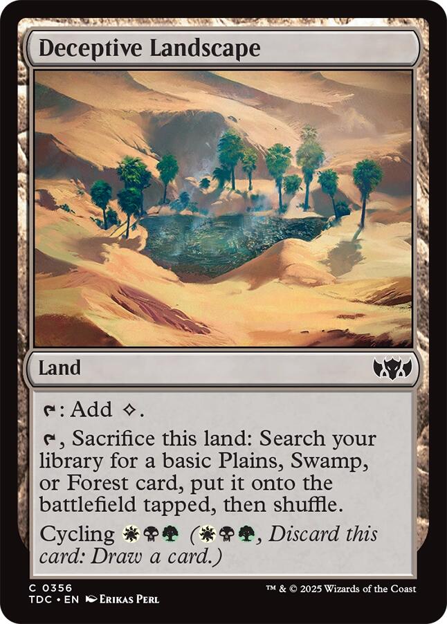 Deceptive Landscape [Tarkir: Dragonstorm Commander] | Local Legends