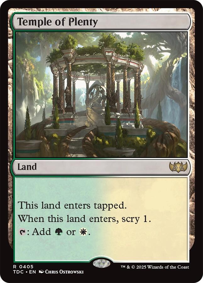 Temple of Plenty [Tarkir: Dragonstorm Commander] | Local Legends