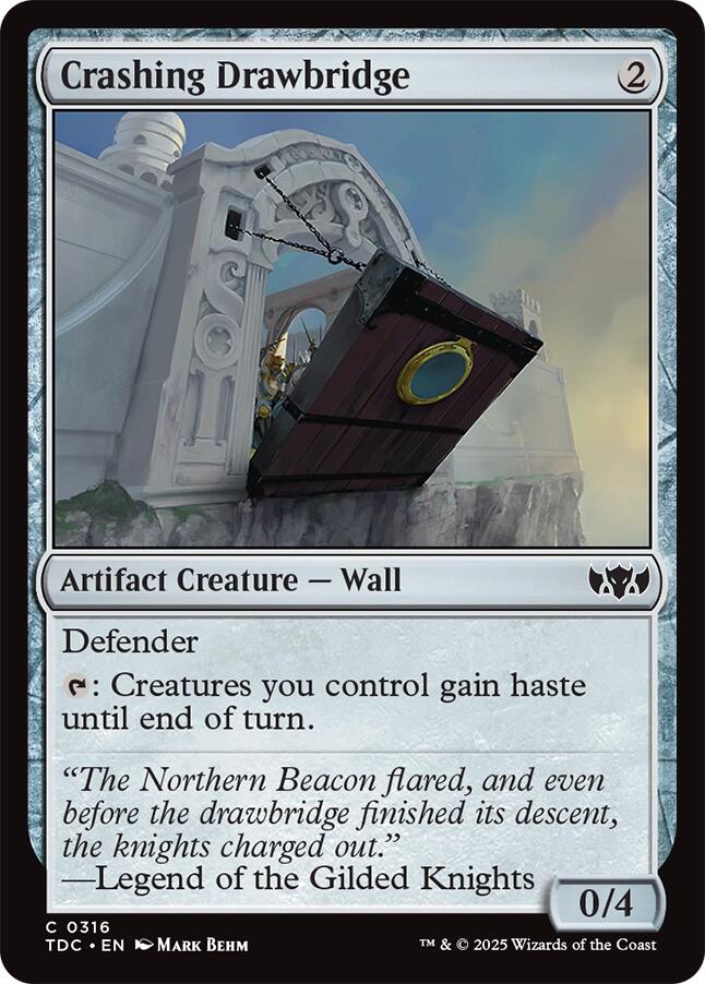 Crashing Drawbridge [Tarkir: Dragonstorm Commander] | Local Legends