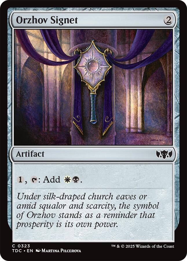 Orzhov Signet [Tarkir: Dragonstorm Commander] | Local Legends