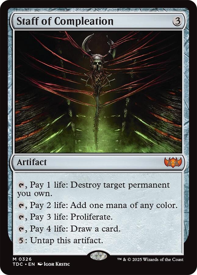 Staff of Compleation [Tarkir: Dragonstorm Commander] | Local Legends