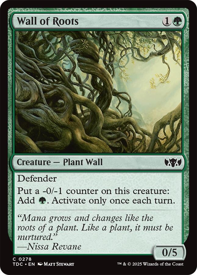Wall of Roots [Tarkir: Dragonstorm Commander] | Local Legends