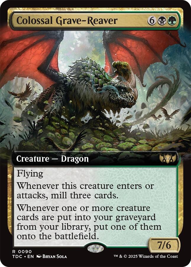 Colossal Grave-Reaver (Extended Art) [Tarkir: Dragonstorm Commander] | Local Legends