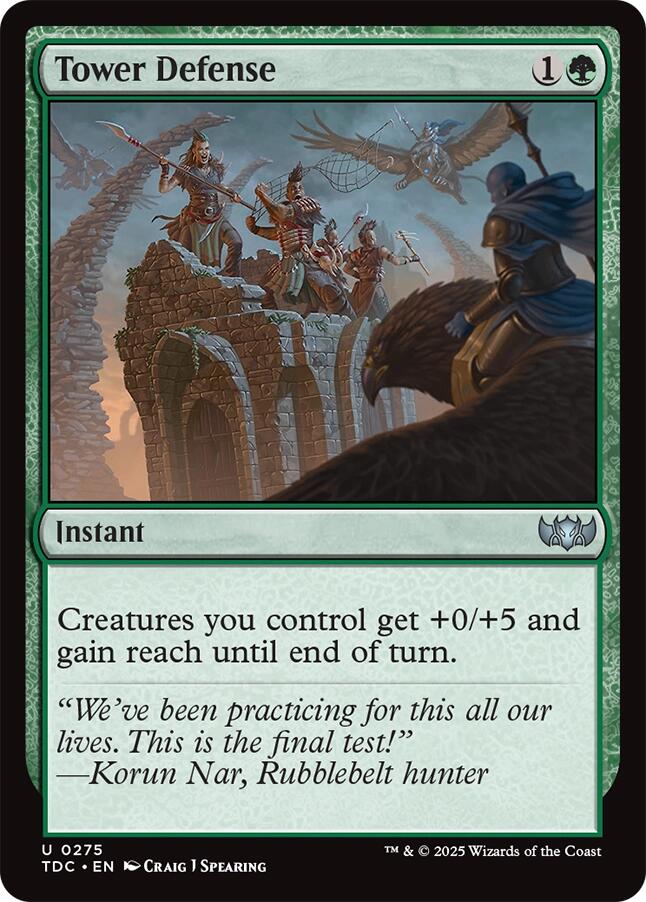 Tower Defense [Tarkir: Dragonstorm Commander] | Local Legends