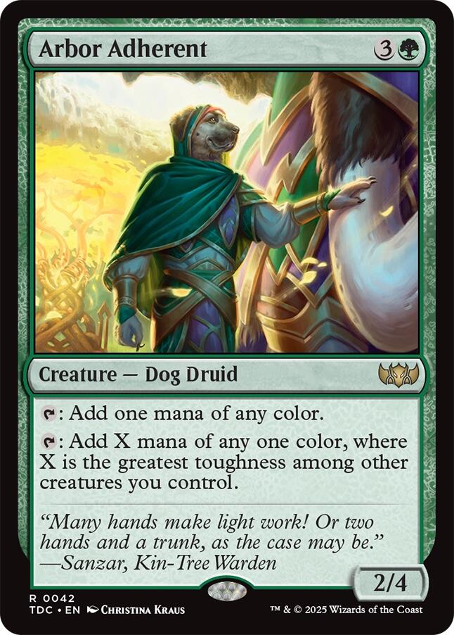 Arbor Adherent [Tarkir: Dragonstorm Commander] | Local Legends