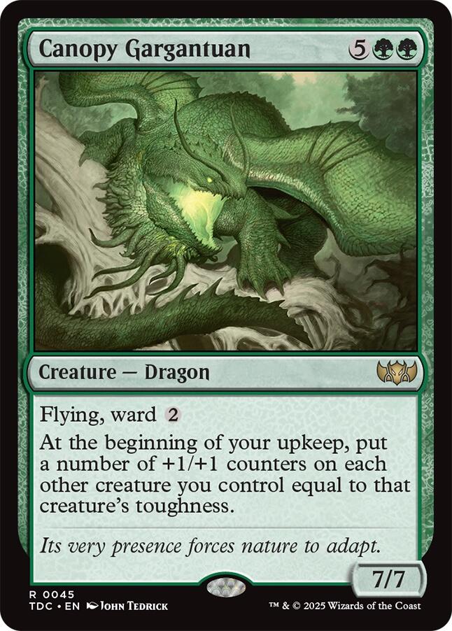 Canopy Gargantuan [Tarkir: Dragonstorm Commander] | Local Legends