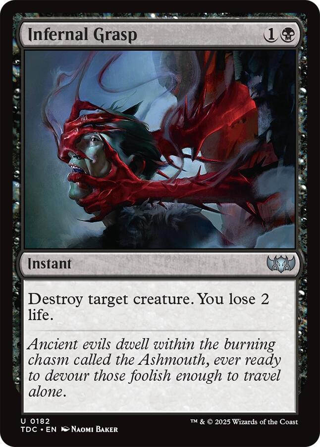 Infernal Grasp [Tarkir: Dragonstorm Commander] | Local Legends
