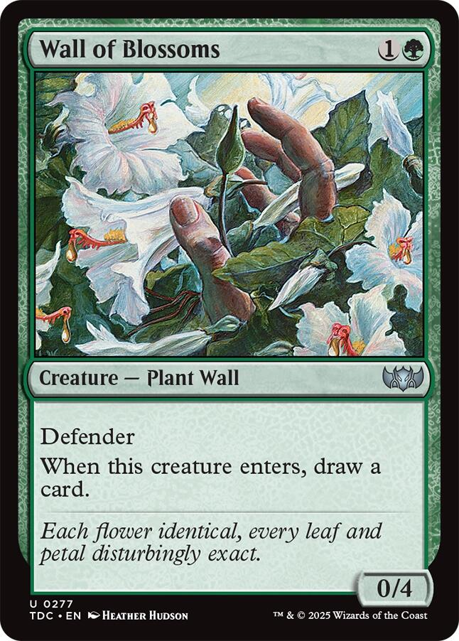 Wall of Blossoms [Tarkir: Dragonstorm Commander] | Local Legends