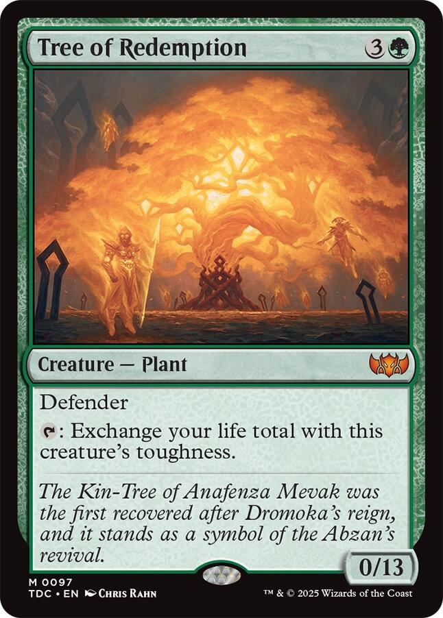 Tree of Redemption [Tarkir: Dragonstorm Commander] | Local Legends