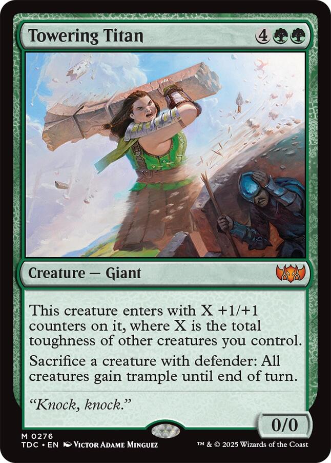 Towering Titan [Tarkir: Dragonstorm Commander] | Local Legends
