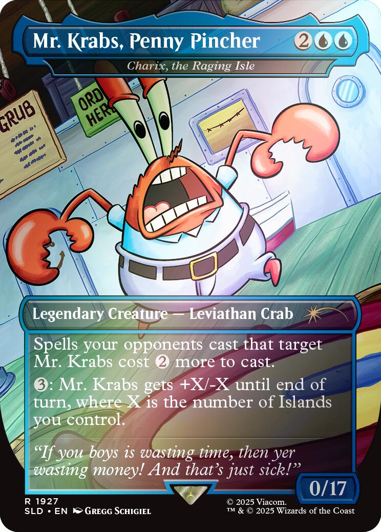 Mr. Krabs, Penny Pincher - Charix, the Raging Isle (Rainbow Foil) [Secret Lair Drop Series] | Local Legends