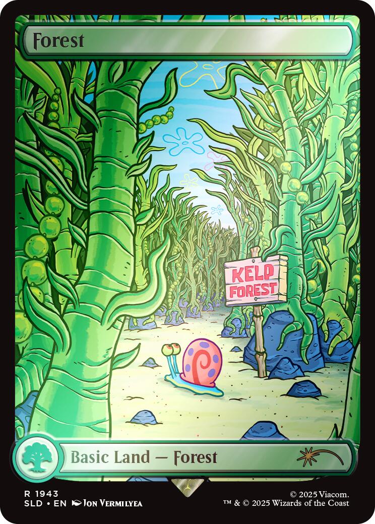 Forest (1943) (Rainbow Foil) [Secret Lair Drop Series] | Local Legends