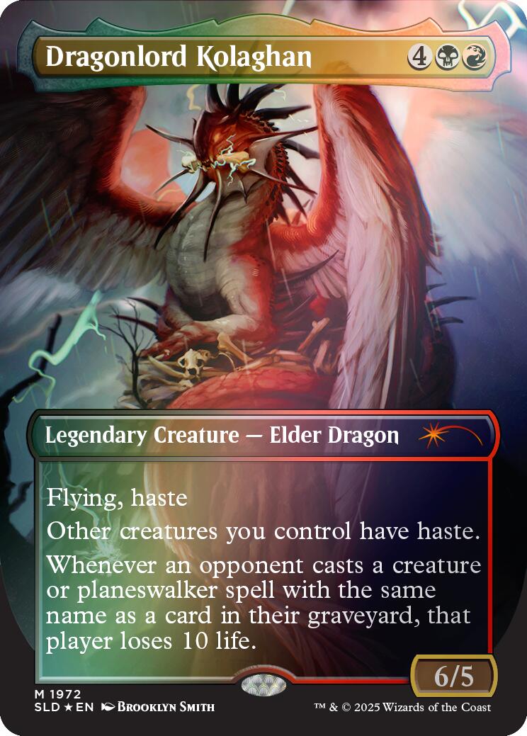 Dragonlord Kolaghan (1972) (Rainbow Foil) [Secret Lair Drop Series] | Local Legends