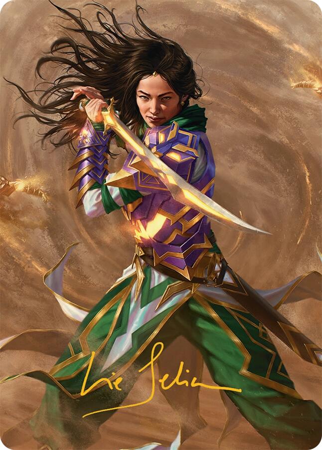 Descendant of Storms Art Card (2/54) (Gold-Stamped Signature) [Tarkir: Dragonstorm Art Series] | Local Legends