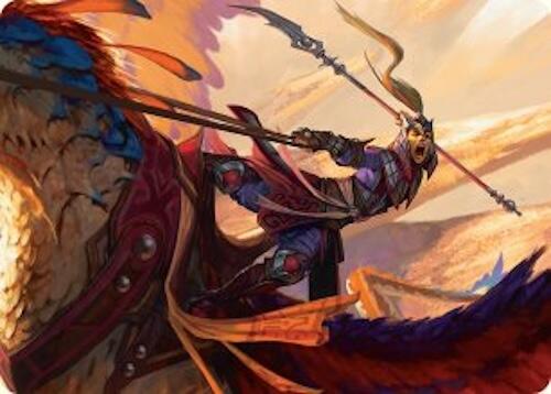 Dragonback Lancer Art Card (3/54) [Tarkir: Dragonstorm Art Series] | Local Legends