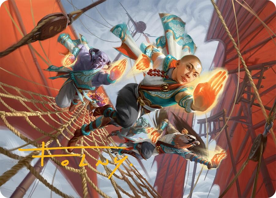 Aligned Heart Art Card (52/54) (Gold-Stamped Signature) [Tarkir: Dragonstorm Art Series] | Local Legends