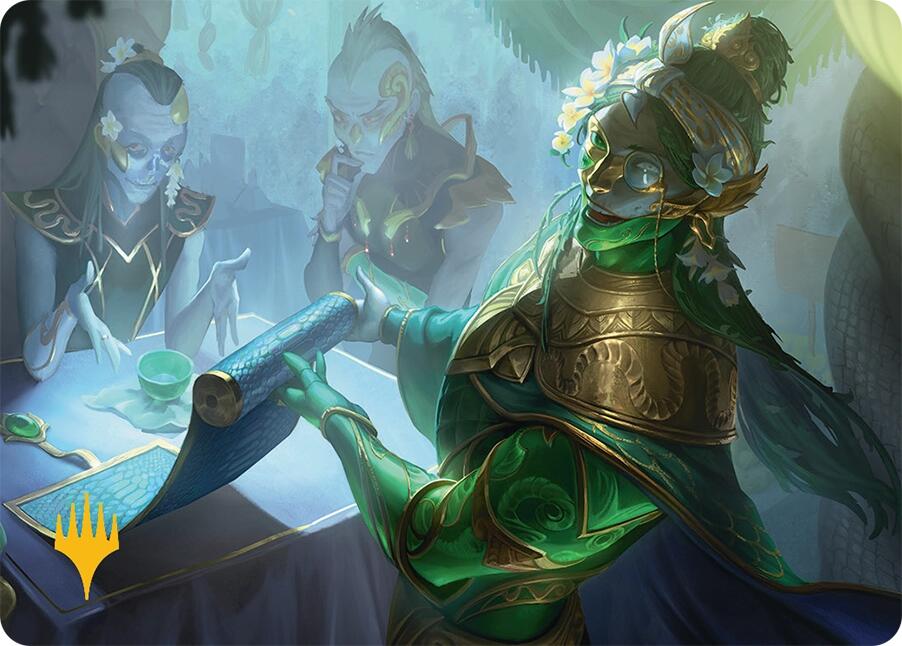 Sibsig Appraiser Art Card (8/54) (Gold-Stamped Signature) [Tarkir: Dragonstorm Art Series] | Local Legends
