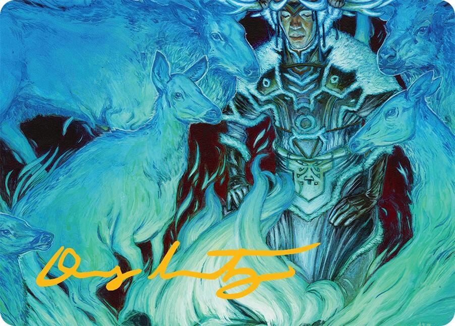 Unending Whisper Art Card (9/54) (Gold-Stamped Signature) [Tarkir: Dragonstorm Art Series] | Local Legends