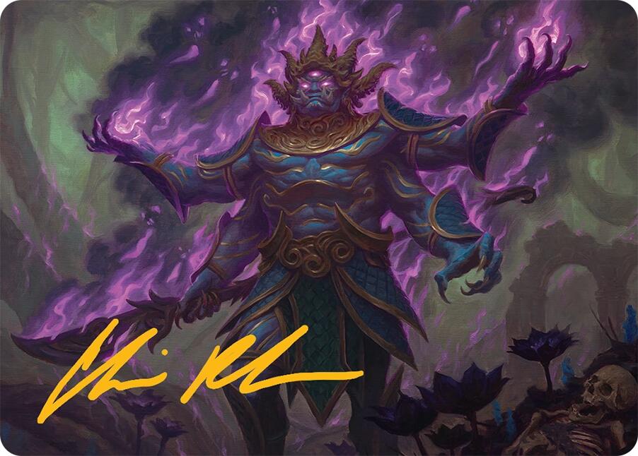 Rot-Curse Rakshasa Art Card (13/54) (Gold-Stamped Signature) [Tarkir: Dragonstorm Art Series] | Local Legends