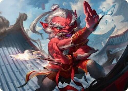 Devoted Duelist Art Card (15/54) [Tarkir: Dragonstorm Art Series] | Local Legends