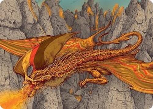 Magmatic Hellkite Art Card (34/54) [Tarkir: Dragonstorm Art Series] | Local Legends
